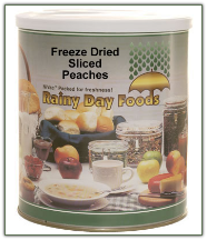 Freeze Dried Sliced Peaches #10 can