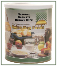 Natural Basmati Brown Rice #10 can